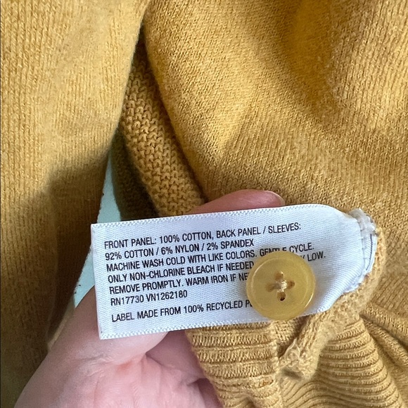 Merona Women's Yellow Cardigan Sweater - Picture 5 of 7